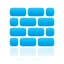 wall, Blue DeepSkyBlue icon