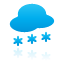 weather, Snow, Blue DeepSkyBlue icon