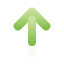 green, Arrow, Up Icon