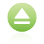 button, green, Eject Black icon
