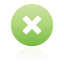 button, cross, green Black icon