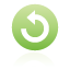 button, rotate, Ccw, green Black icon