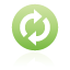 green, Synchronize, button Icon