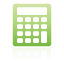calculator, green Icon
