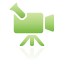 green, camcorder Icon