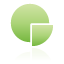 pie, chart, green Icon