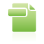File, document, green Black icon