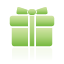 gift, green Icon