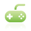 green, controller, Game Black icon