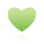 green, Heart Black icon