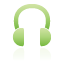 green, Headphone Icon