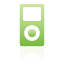 ipod, green Icon