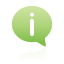 Balloon, green, Information Black icon