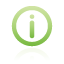 Information, frame, green Black icon