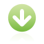 Down, green, navigation Black icon