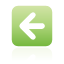 navigation, button, Left, green Black icon