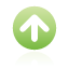 Up, green, navigation Black icon