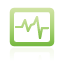 green, Oscilloscope Black icon