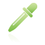 green, pipette Black icon