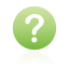 question, green Black icon