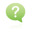 Balloon, green, question Icon