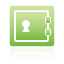 Safe, green Icon