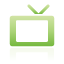 television, green Black icon