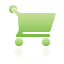 Cart, shopping, green Black icon