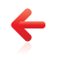 red, Left, Arrow Black icon