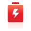 red, Battery Icon