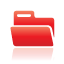 Folder, red Icon