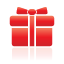 red, gift Icon