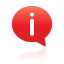 red, Information, Balloon Icon