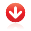 Down, red, navigation Icon
