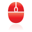 Mouse, red Icon