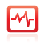 red, Oscilloscope Icon