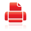 red, printer Crimson icon
