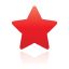 red, star Black icon