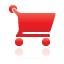 shopping, Cart, red Black icon
