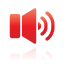 red, speaker Icon