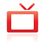red, television Black icon