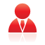 red, user Crimson icon