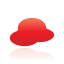 red, Cloud, weather Black icon