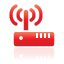 wireless, router, red Crimson icon