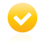 button, Check, yellow Black icon