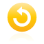 Ccw, button, rotate, yellow Icon