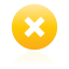 yellow, cross, button Black icon
