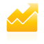 chart, yellow, Up, Area Icon