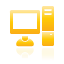 yellow, Computer Black icon