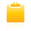 yellow, Clipboard Icon